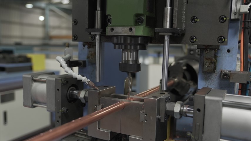 KRN Heat Exchanger's Tube T drill Machine for header manufacturing